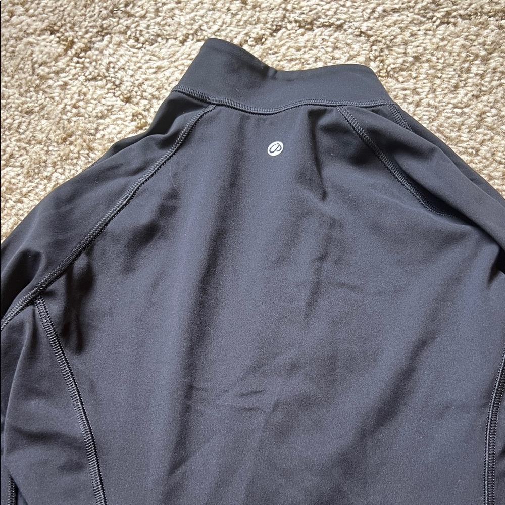 Crz yoga Black Half-Zip Athletic Pullover - Picture 2 of 4